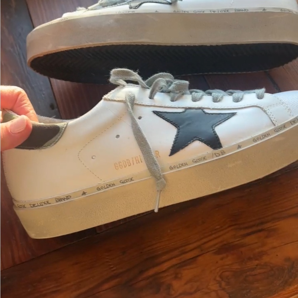 Golden Goose White and Black Sneakers - Picture 4 of 6